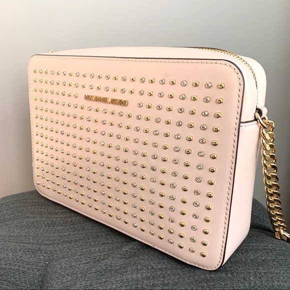 NWT authentic MK stunning leather studded bag - Picture 2 of 8